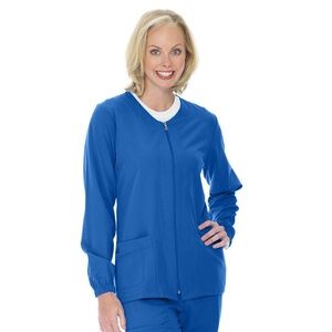 Jockey Women’s 3 Pocket Zipper Warm Up Scrub Jacket
